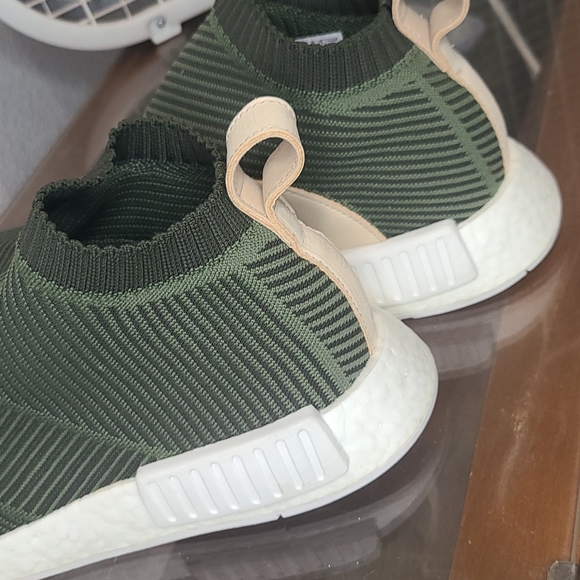 Adidas NMD CS2 pullon sock sneaker shoes size 9 men's army olive green - Picture 11 of 13